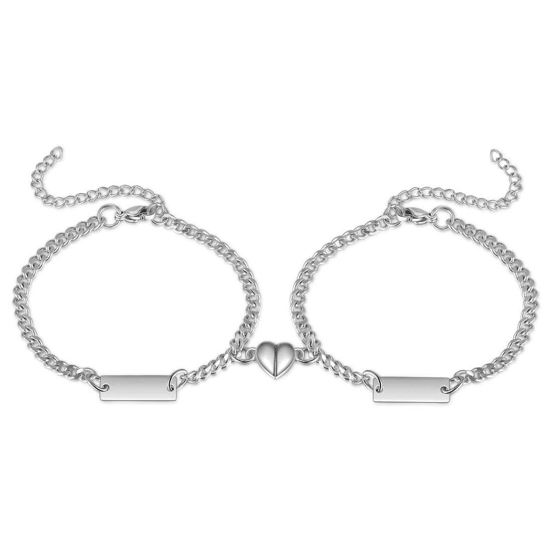 Custom Stainless Steel Couple Bracelet