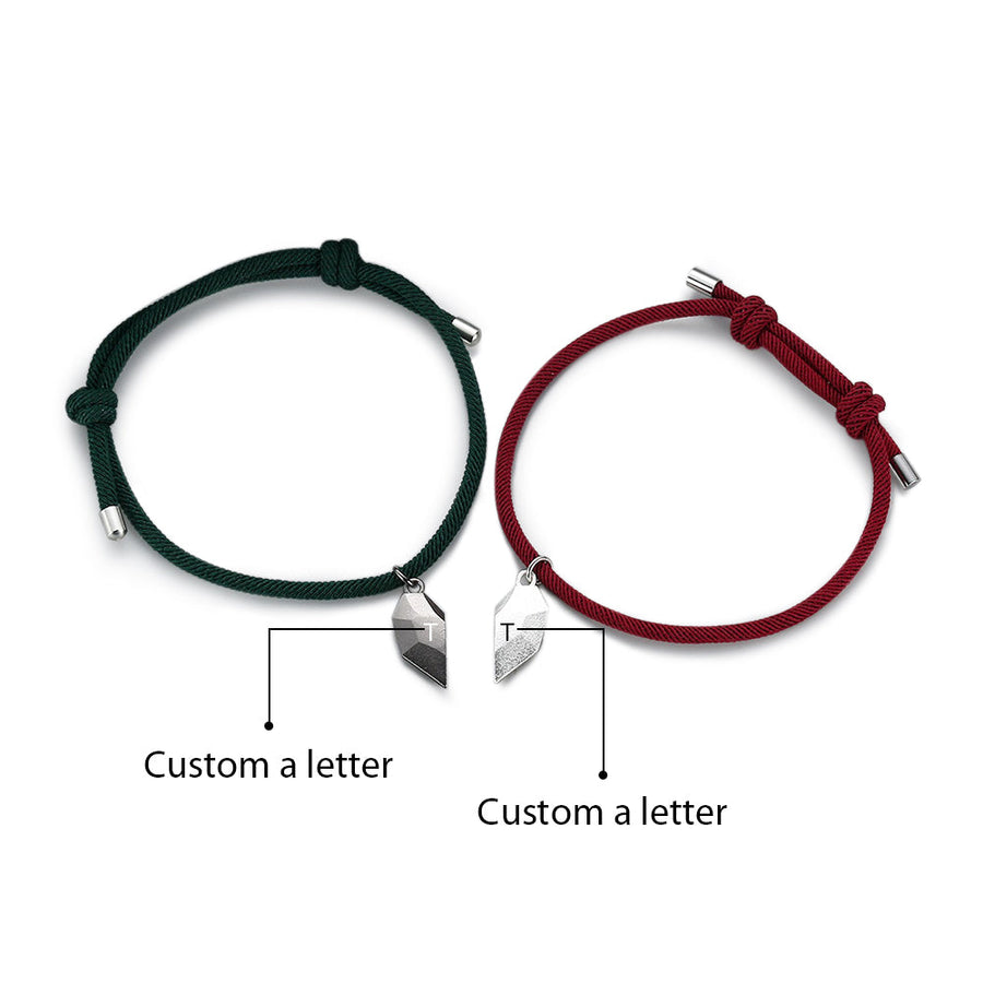 Custom Letter Couple Bracelet