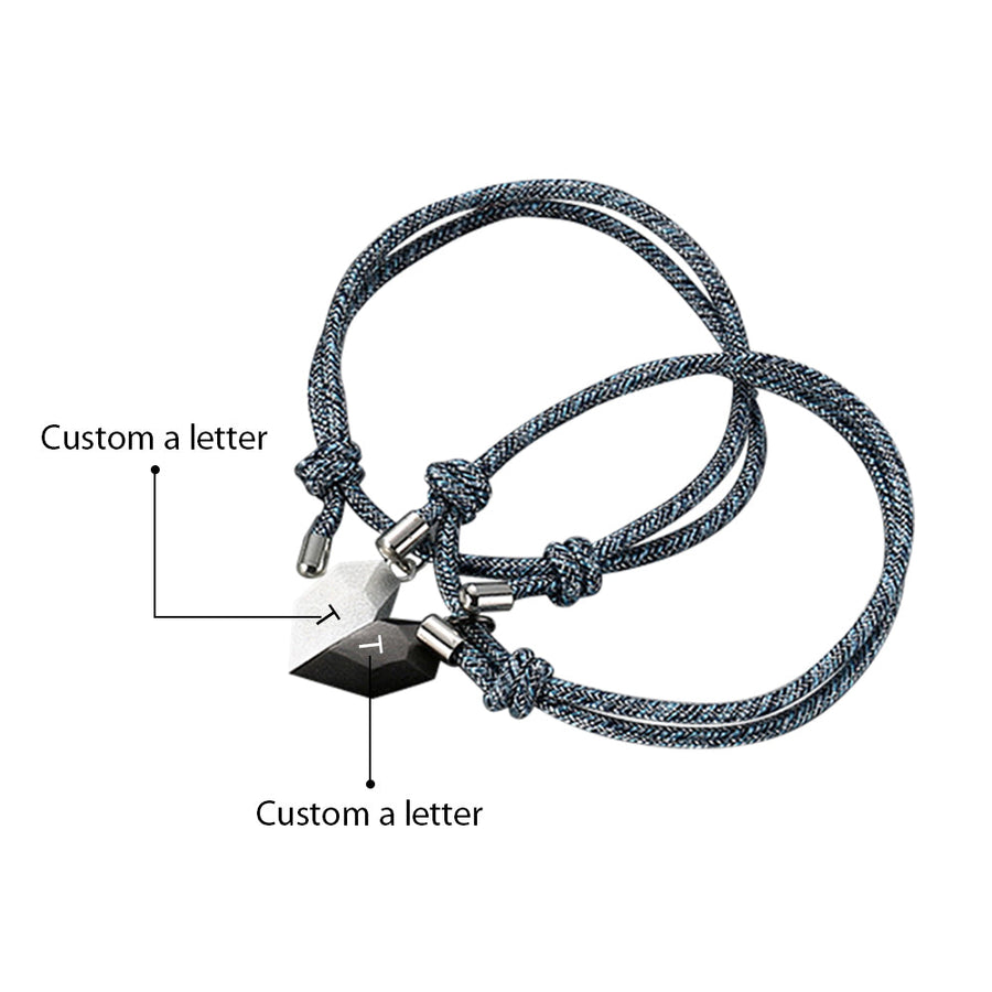 Custom Letter Couple Bracelet