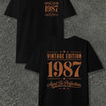 Men's Vintage Edition Perfection T-Shirt - Round Neck Casual Fit with Subtle Markings Suitable for - Wear, Machine Washable Regular Fit Tee for Everyday & -Casual Outfits, Year-Round Wardrobe Essential