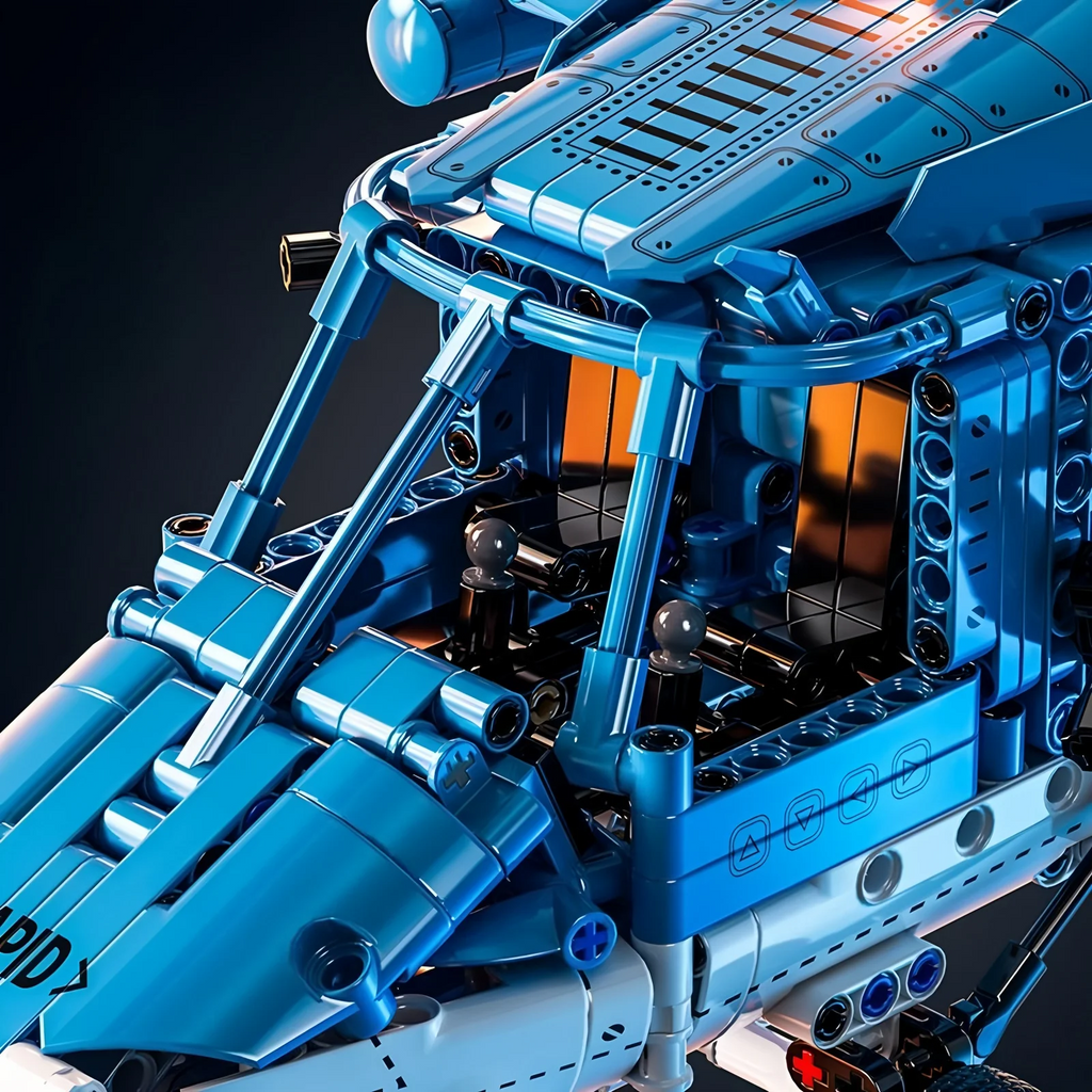 1711 granular building block airplane models, building block toys, children's DIY toys, children's gifts