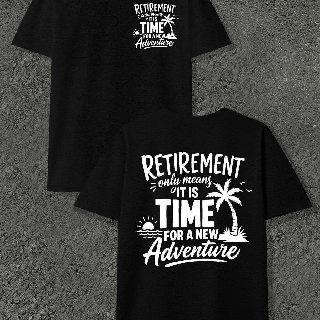 Time for New Adventure Men'S T-Shirts with Markings