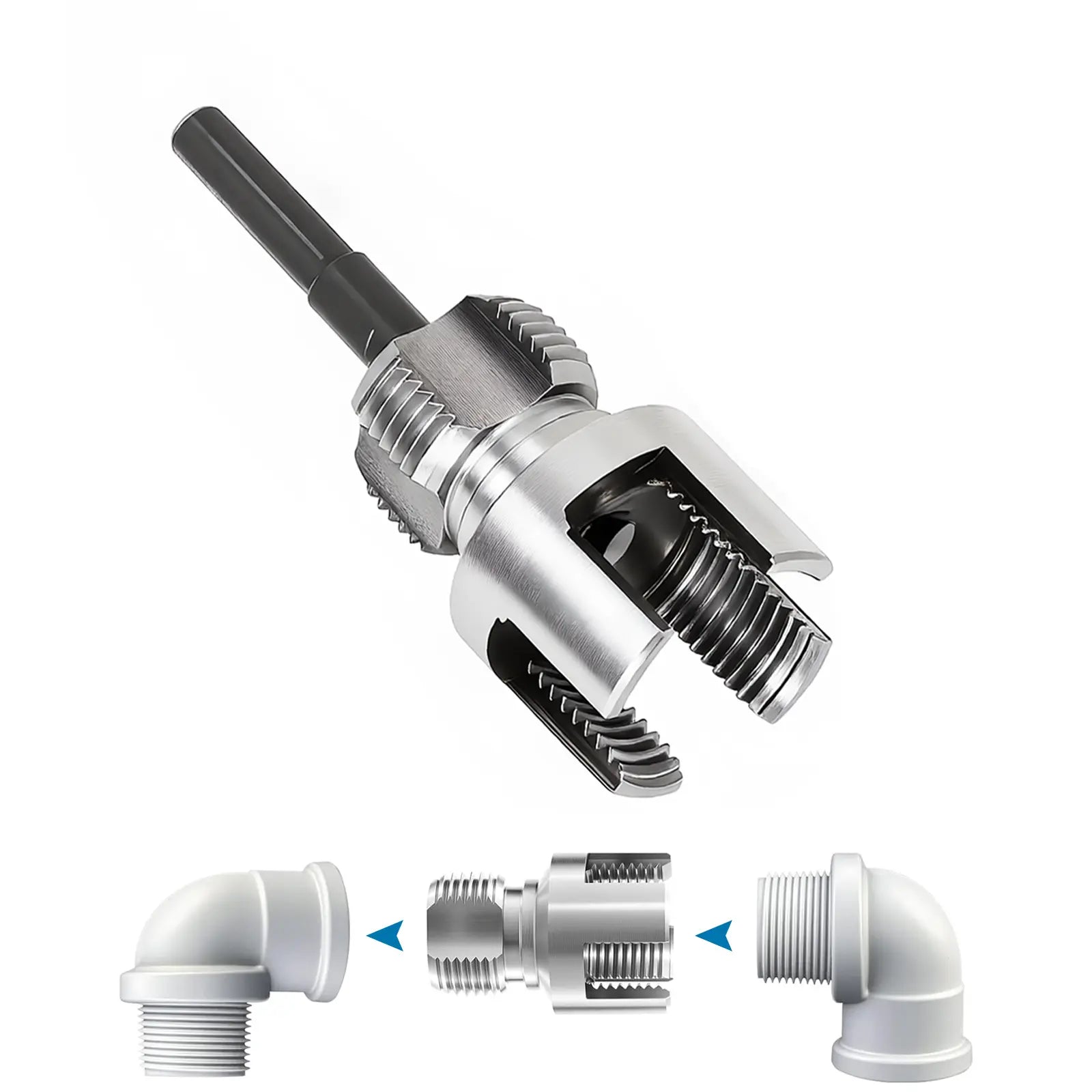 Pipe Tapping and Threading Tool Dual-Specification Compatible