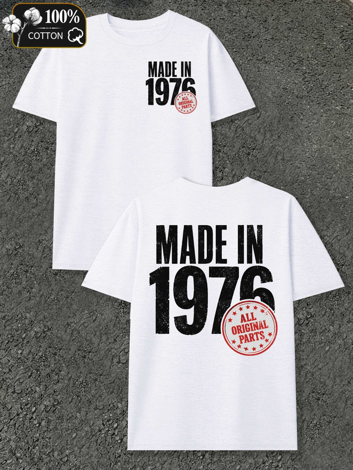 In 1976 Men's T-shirts with Markings