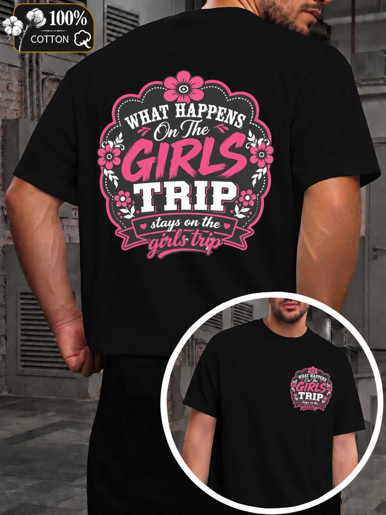 Girls' Secret Trip Men'S T-Shirts with Markings