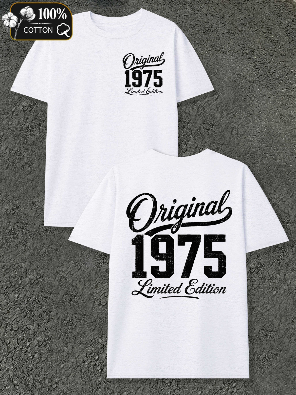 Original Limited Edition 1975 Men's T-shirts with Markings