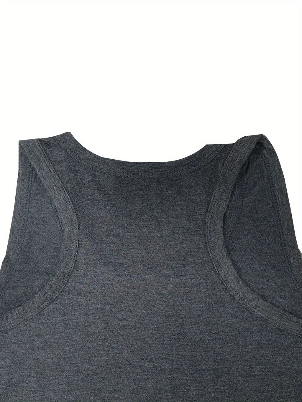 Women's  Cartoon Moon Print Hurdle Vest, Casual Crew Neck Sleeveless, Spring\u002Fsummer, Women's Fashion Vest