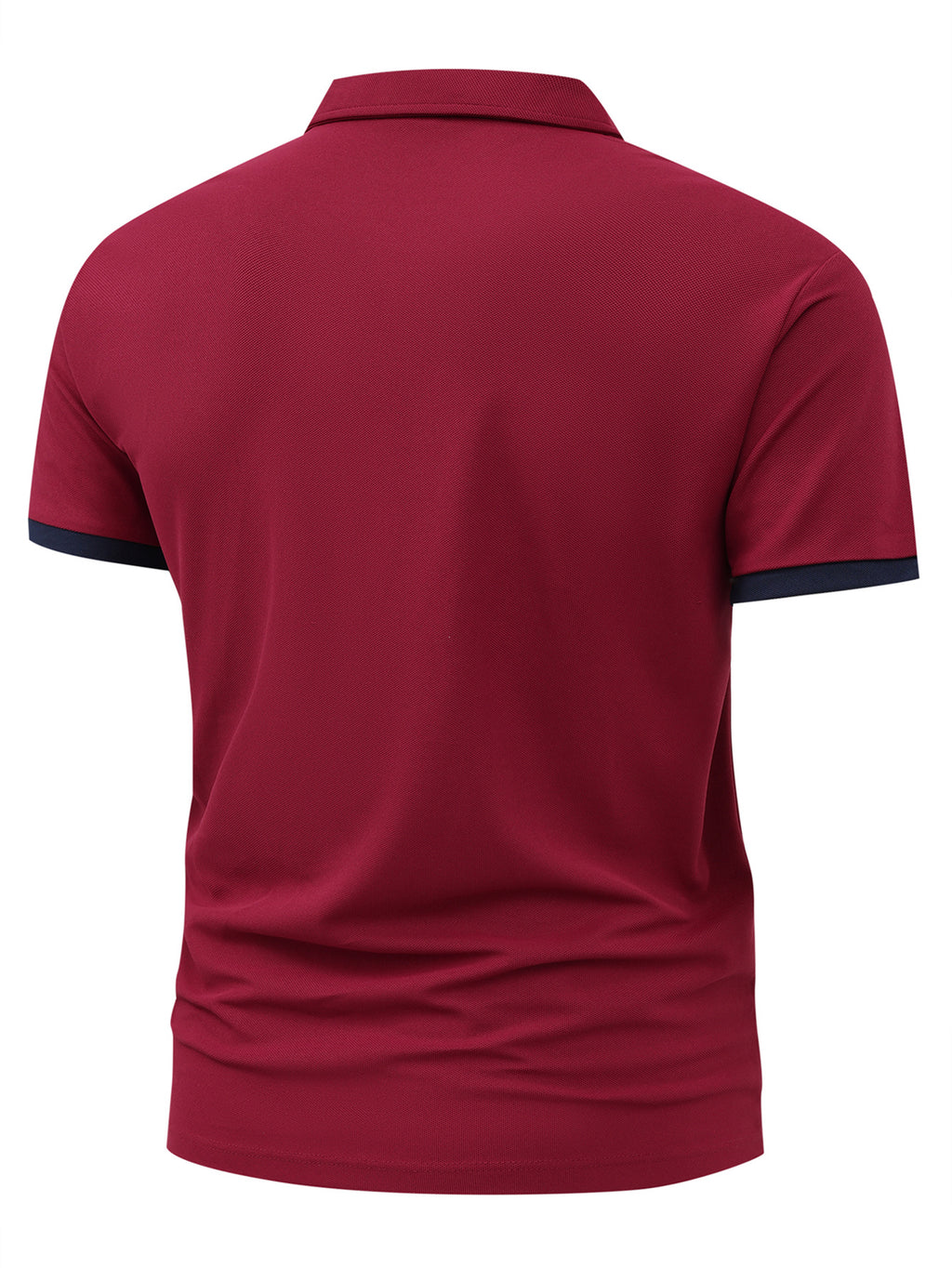 Men's Lapel Casual Polo Shirt with Eiffel Tower Paris Pattern and \