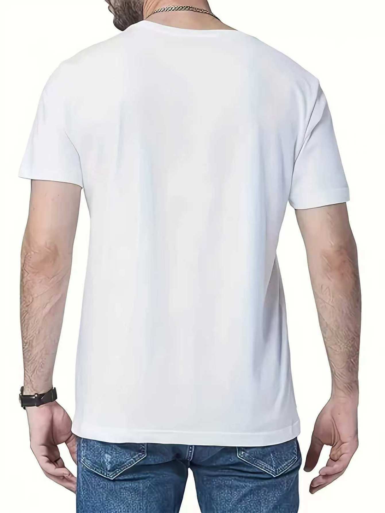 Men's Retro Russian-Themed T-Shirt with Cyrillic Lettering & 1987 Print - Short Sleeve Crew Neck Summer Tee, Machine Washable Suitable for Parties, Casual Wear, Everyday Outfits - Male Fashion