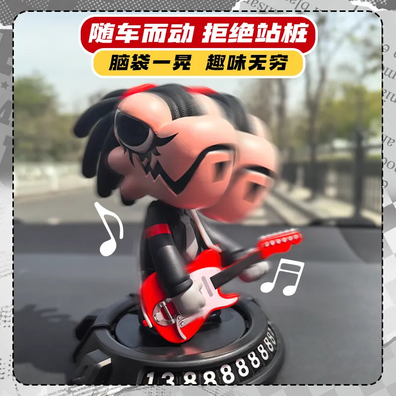WASA · 变色龙新品朋克龙潮玩盲盒手办摇头摆件汽车载挪车号码牌男生 · 单个随机盲盒