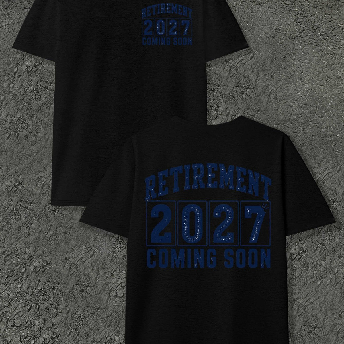 Men's Retirement Countdown T-Shirt - Retirement Age with Countdown Markings, Round Neck Casual Fit Suitable for Year-Round Wear, Machine Washable Gift for Retirees & Retirement Parties