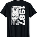 Billiards Snooker-gamer Vintage 1987 Birthday Pool-Billiard T-Shirt