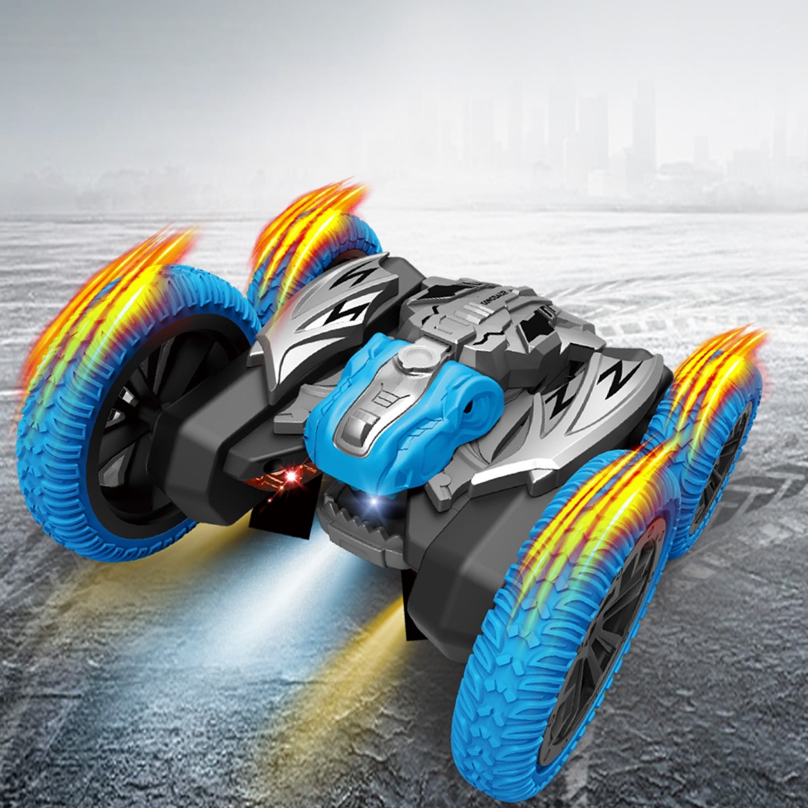 Remote Control Car, Dinosaur Toys RC Cars Stunt Car Toy With Spray