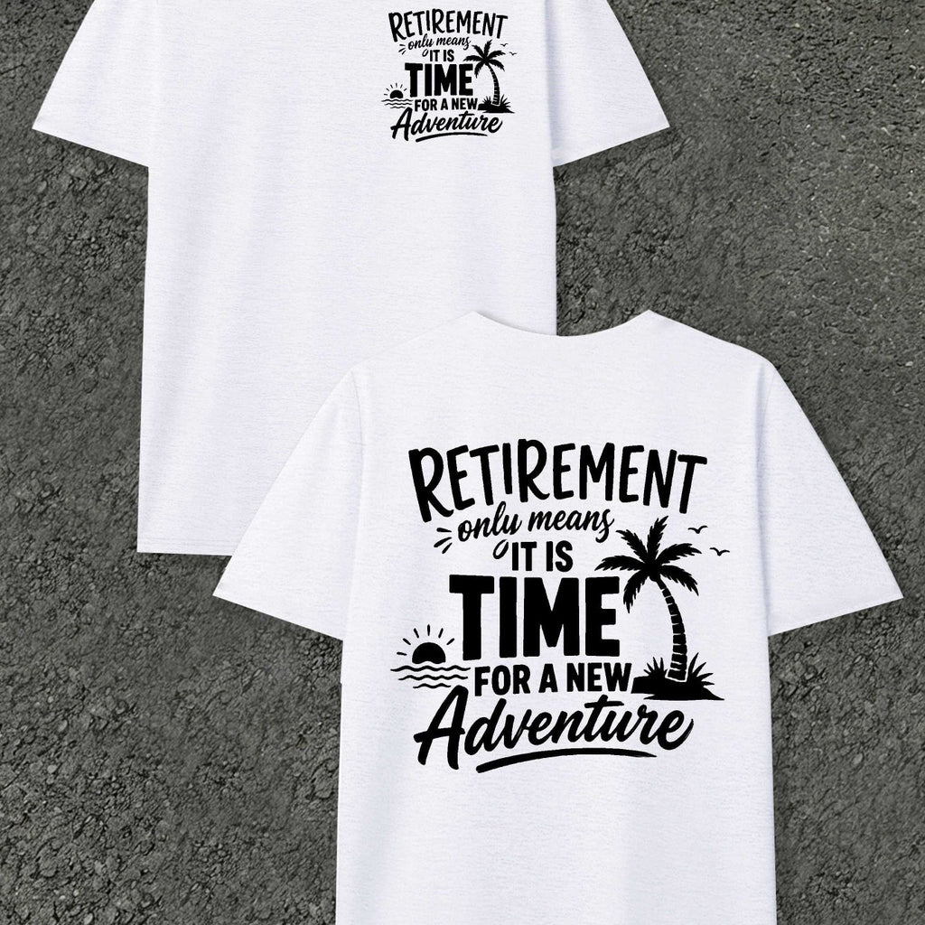 Time for New Adventure Men'S T-Shirts with Markings
