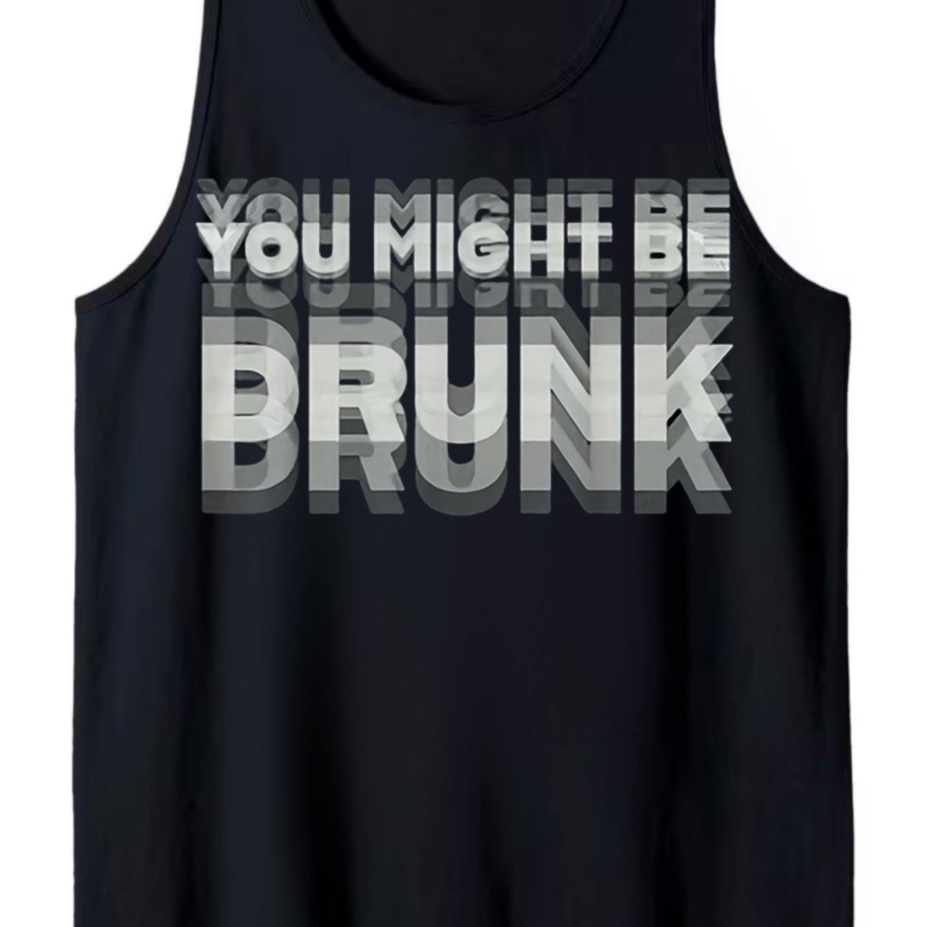 Men's Funny You Might Be Drunk Tank Top Retro Humor Drinking Test Graphic Tank Top, Comfortable Casual Narrow Tank Top Shirt with Amusing Sobriety Sayings for Parties, Gifts & Casual Attire, Durable for Long Time Use Cool Touch Summer Wear