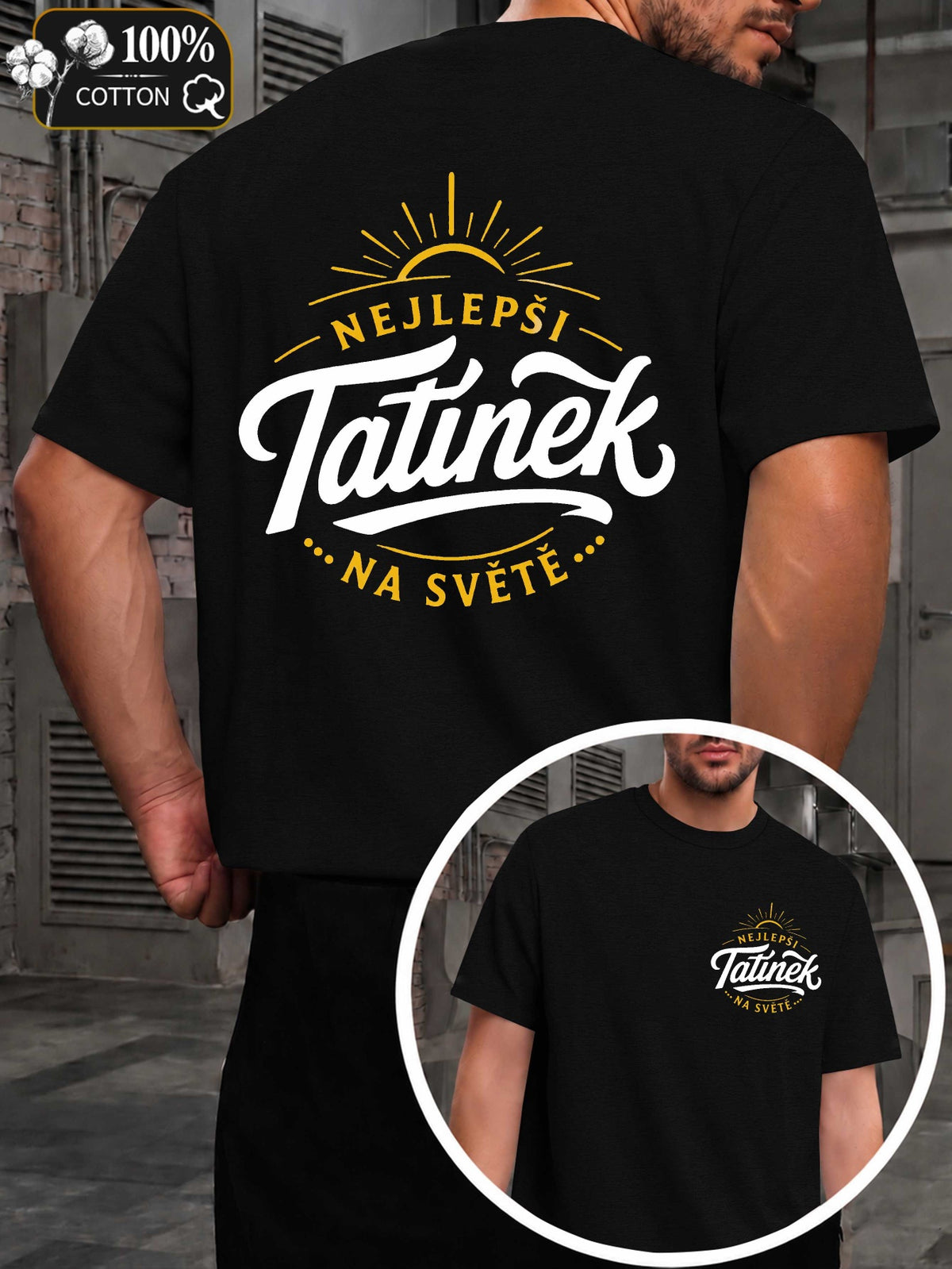 Best Dad in The World Men'S T-Shirts with Markings