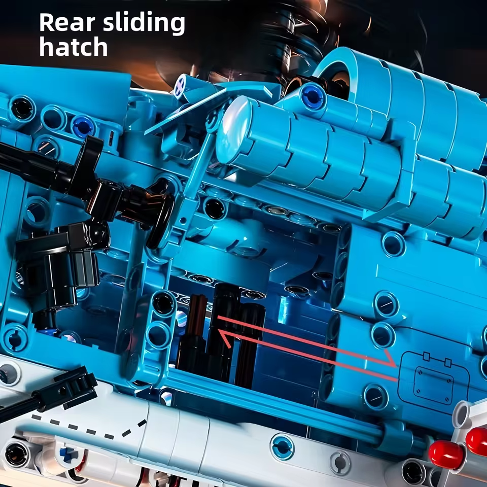 1711 granular building block airplane models, building block toys, children's DIY toys, children's gifts