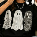 Cute Halloween Trio, Polka Dots, Fashion Boutique, Stylish Design, Seasonal Men'S And Women'S T-Shirt, Halloween Outfit, Crew Neck Design, Festive Apparel, Back-To-Season