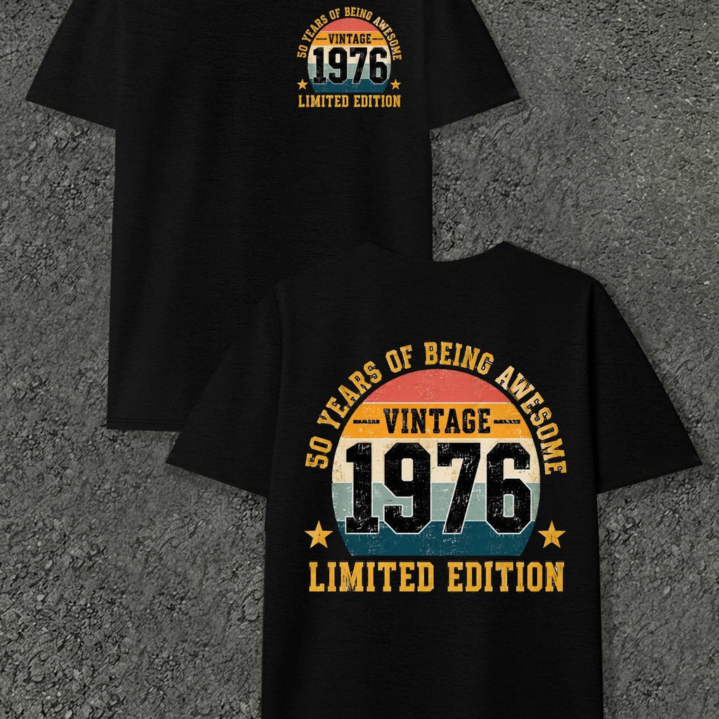 Vintage 1976 Limited Edition Men'S T-Shirts with Markings