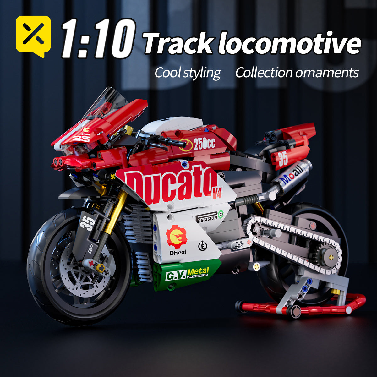 Science and Technology Series Dream Car Motorcycle Motorcycle City Racing Building Blocks Assembled Toys Birthday Christmas Thanksgiving New Year Gifts