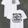 Coffee Scrubs Life Men's -Themed T-Shirts - Coffee Print & Suitable for - Wear, Round Neck Casual Regular Fit Tee with Subtle Markings, Machine Washable for Healthcare Professionals and Everyday Outfits