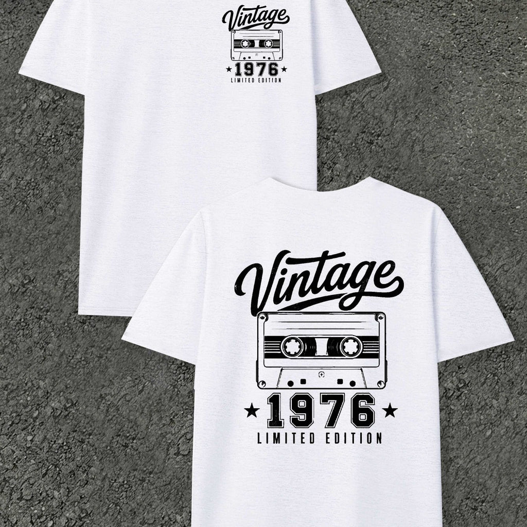 Vintage 1976 Edition Men'S T-Shirts with Markings