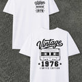 Vintage 1976 Edition Men'S T-Shirts with Markings