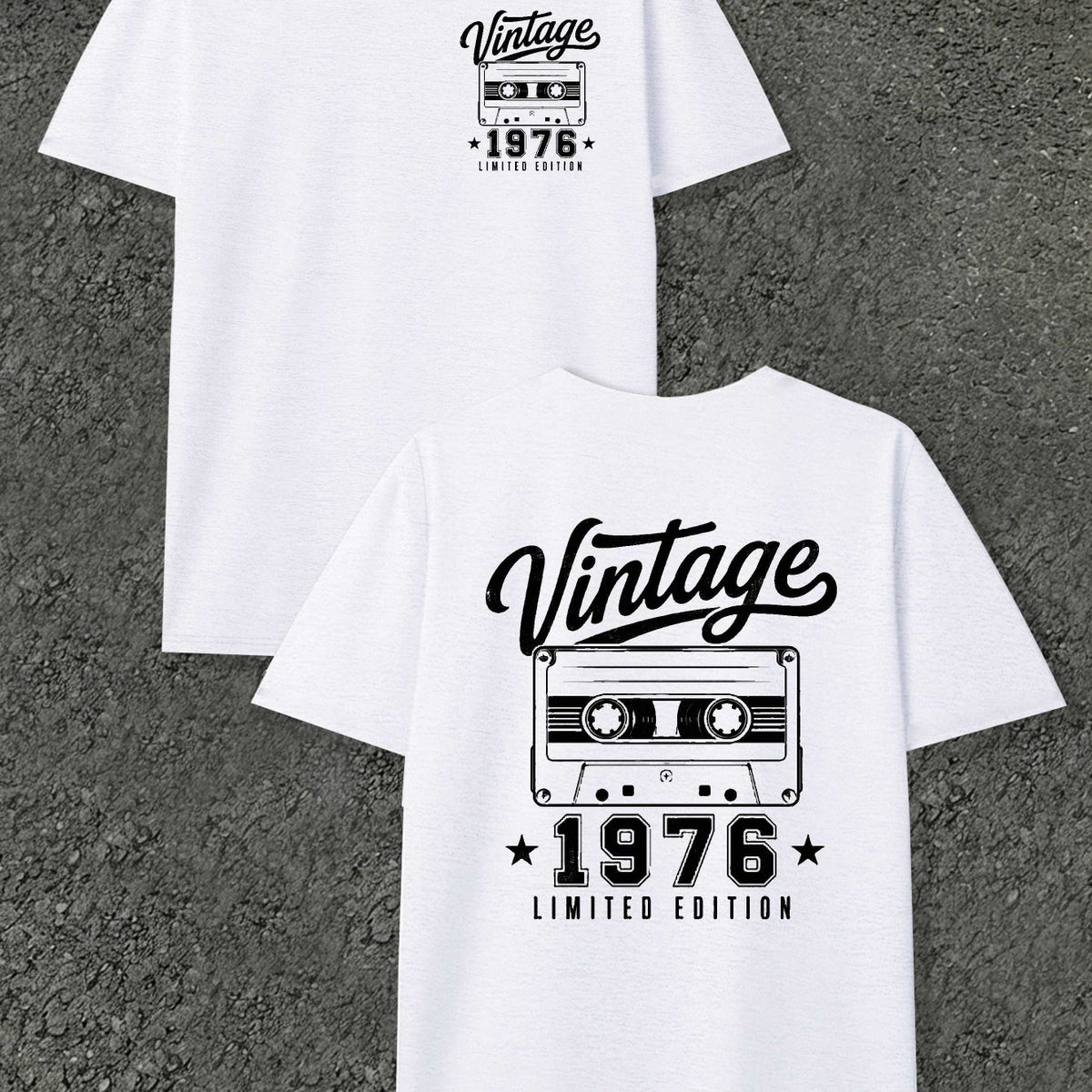 Vintage 1976 Edition Men'S T-Shirts with Markings