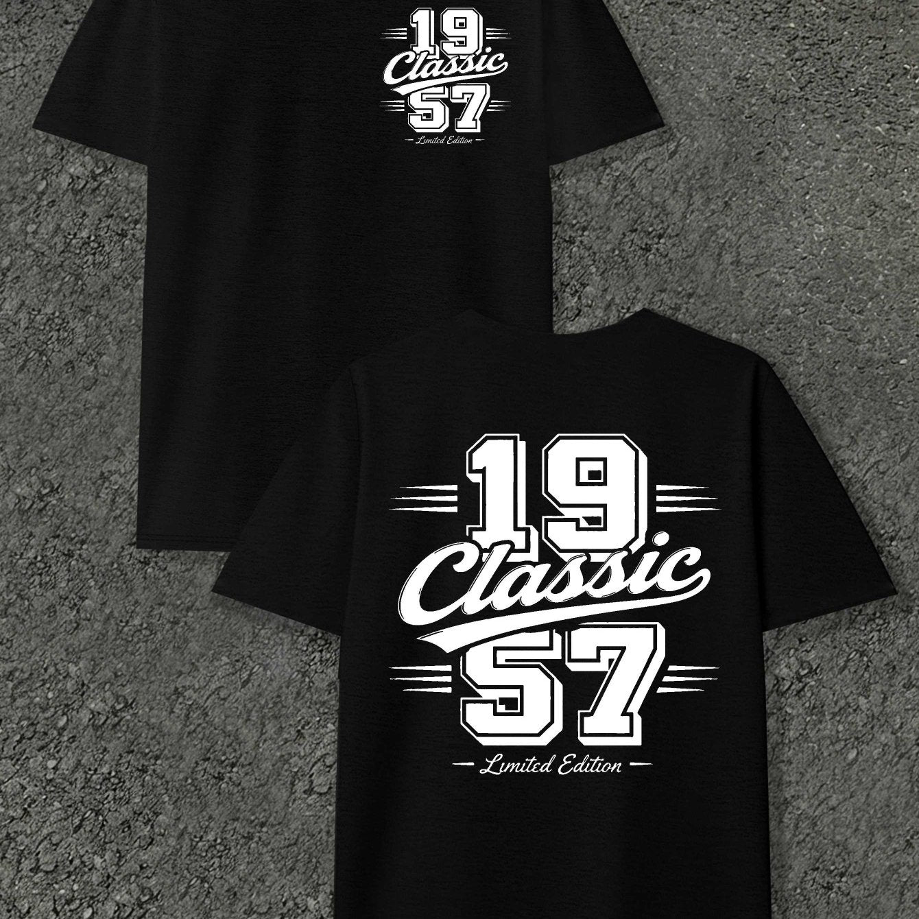 Classic 1957 Limited Edition Men'S T-Shirts with Markings