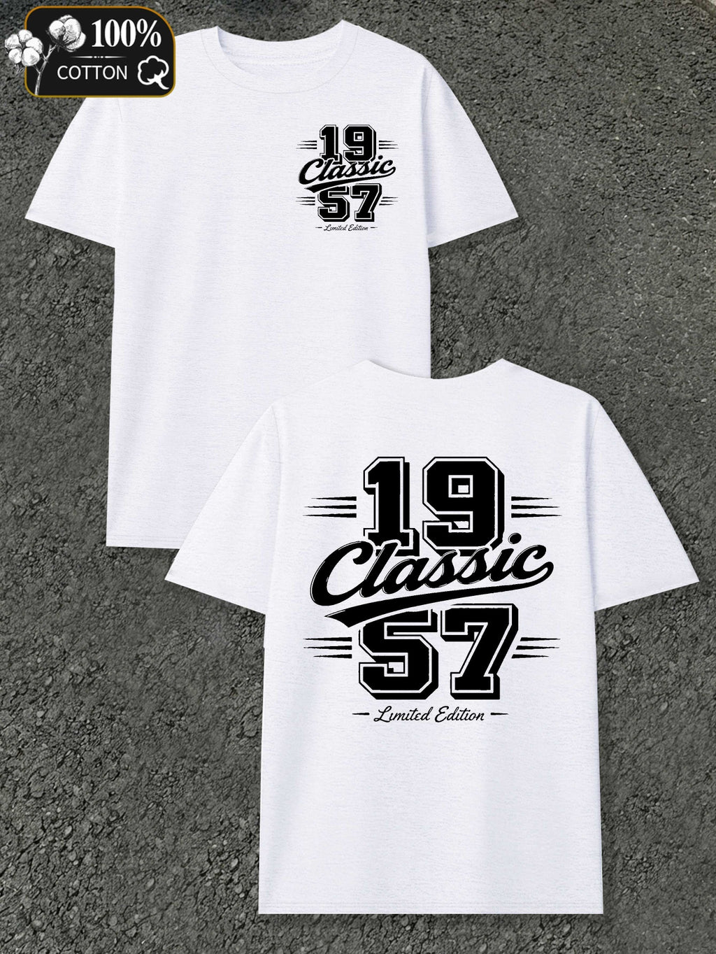 Classic 1957 Limited Edition Men'S T-Shirts with Markings