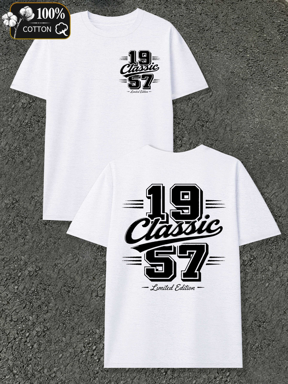 Classic 1957 Limited Edition Men'S T-Shirts with Markings