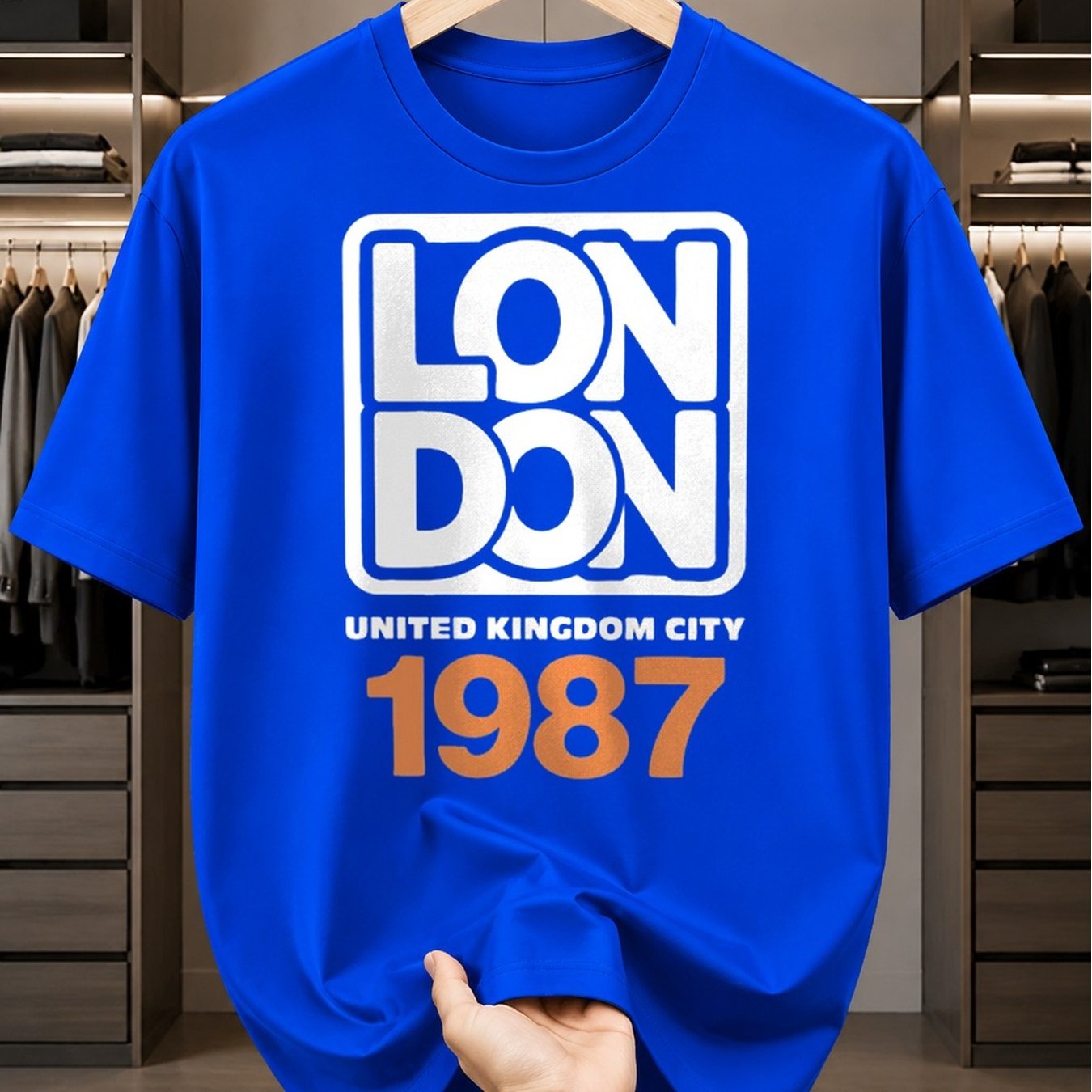 Everyday T-ShirtLondon 1987 UK City Tee Men Funny T Shirts Black Graphic Funny Dly and Weekend Wear Perfect for Summer Outdoor Activities and Leisure Wear Breathable Fabric Crew Neck Short Sleeves Suitable A