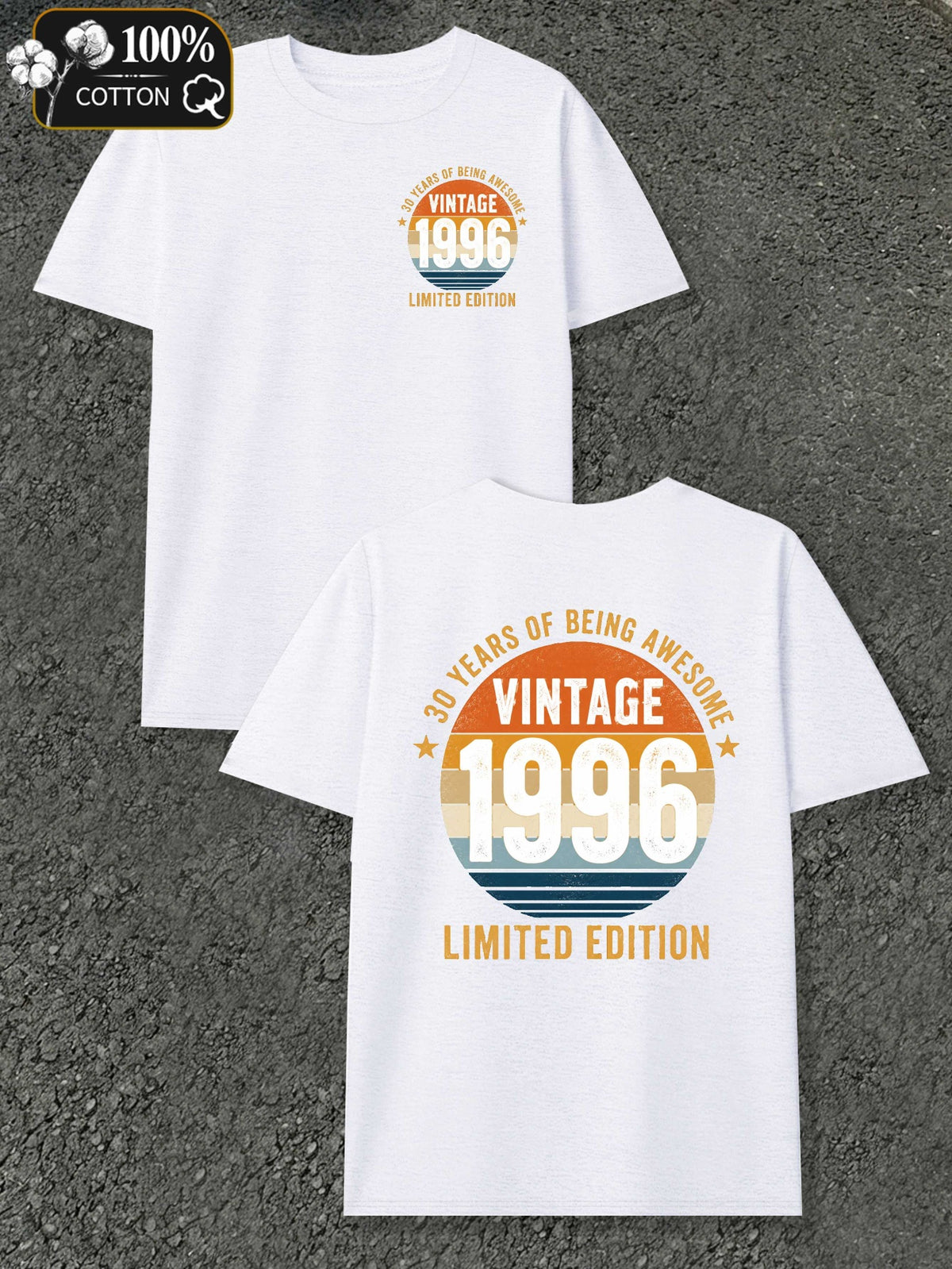 Vintage 1996 Limited Edition Men'S T-Shirts with Markings