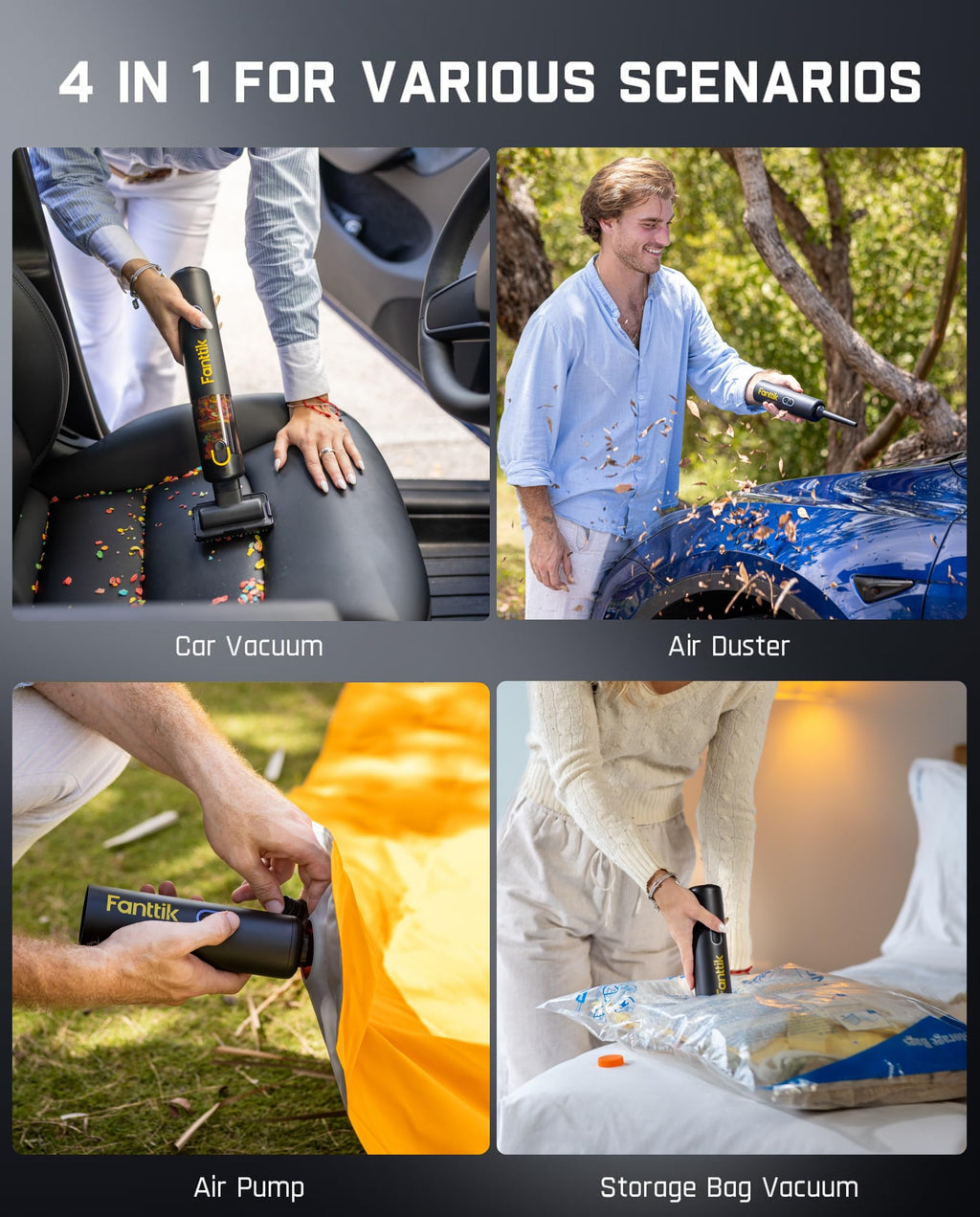 Compact Mini Cordless Car Vacuum