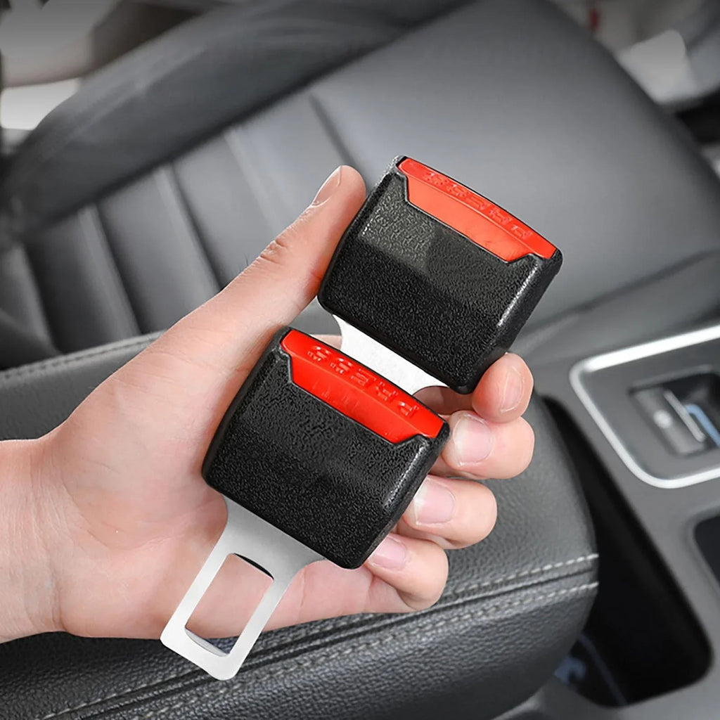 2pcs Update Thicken Car Seat Belt Clip Extender Safety Seatbelt Lock Buckle Plug Thick Insert Socket Extender Safety Buckle