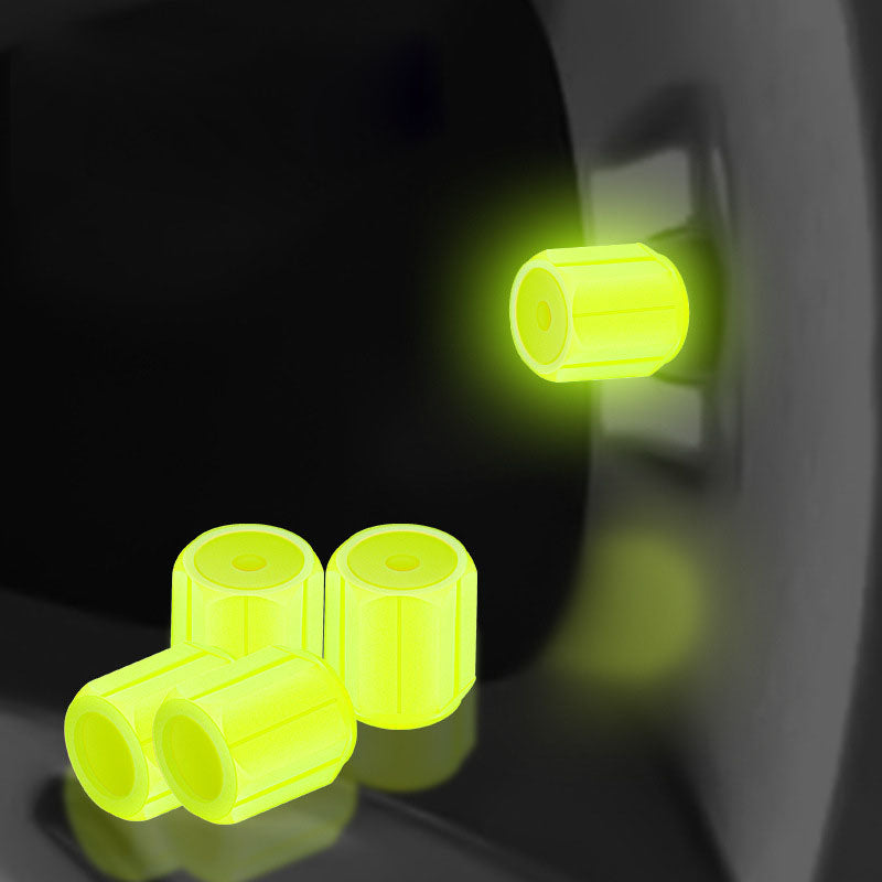Glow-in-the-Dark Tire Valve Stems - Unique Auto Accessory