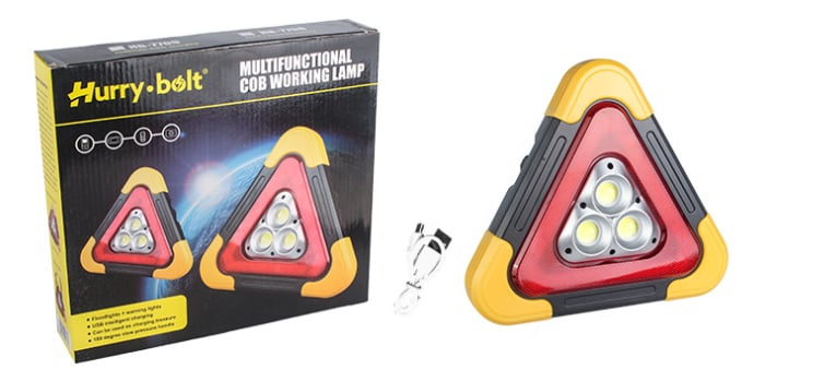 🔥2025 New Arrival🔥 2-IN-1 Solar Emergency Triangle Warning Light at the Roadside