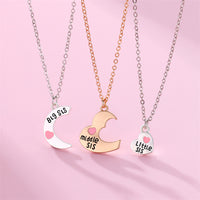 Mother's Day love patchwork parent-child trio chain set（Free Shipping）