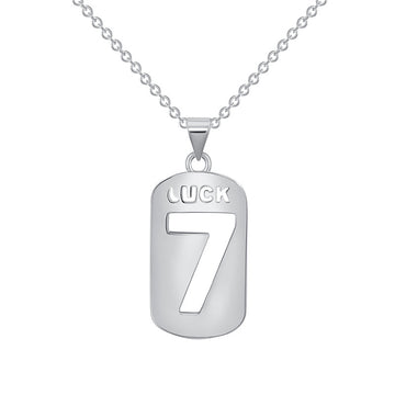 Couple lucky number 7 necklace（Free Shipping）
