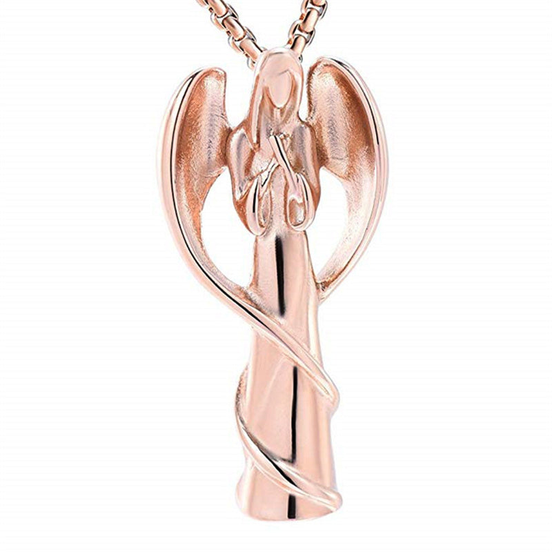A Piece Of My Heart Lives In Heaven-Souvenir/angel Urn Pendant Necklace