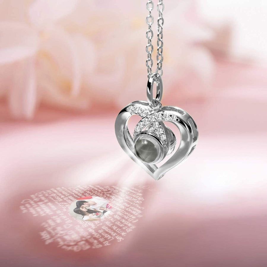 Siciry™ Heart Personalized Projection Photo Necklace