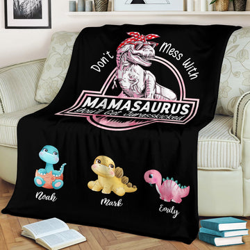 Personalized Dinosaur Blanket