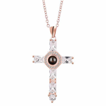 Siciry™ Projection Photo Necklace - Love Cross