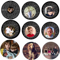 Custom Photo Silver Projection Necklaces -Mom