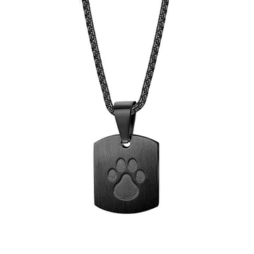 A Piece Of My Heart Lives In Heaven-Souvenir/Dog paw tag memorial pet urn necklace