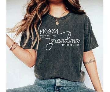 Personalized Mom Grandma Shirt, Grandma To Be Shirt-Mother's Day Shirt