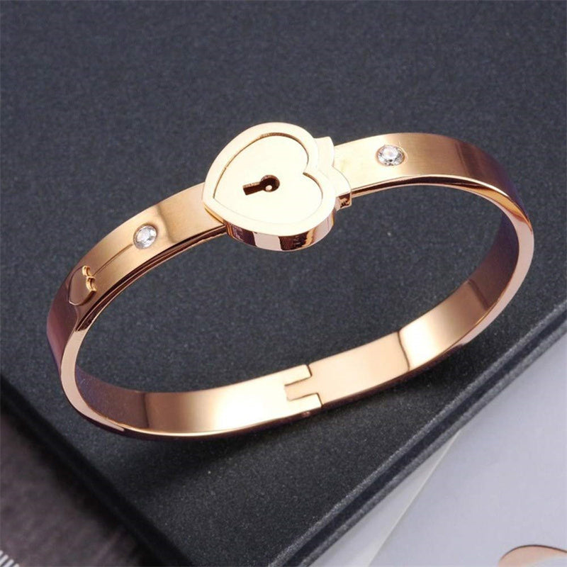 Couple concentric lock key titanium steel bracelet（Free Shipping）