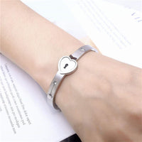 Couple concentric lock key titanium steel bracelet（Free Shipping）